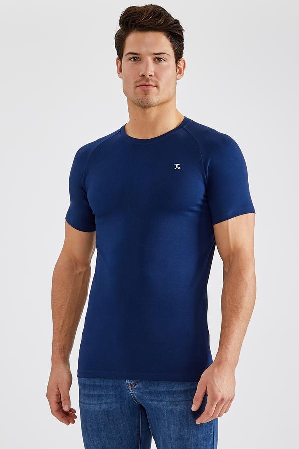 STRETCH T-SHIRT IN NAVY