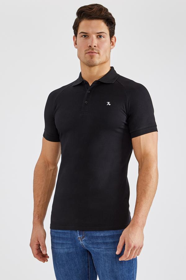 STRETCH POLO SHIRT IN BLACK