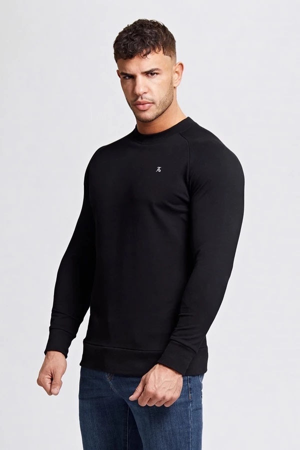 Crew Neck Sweater in Black